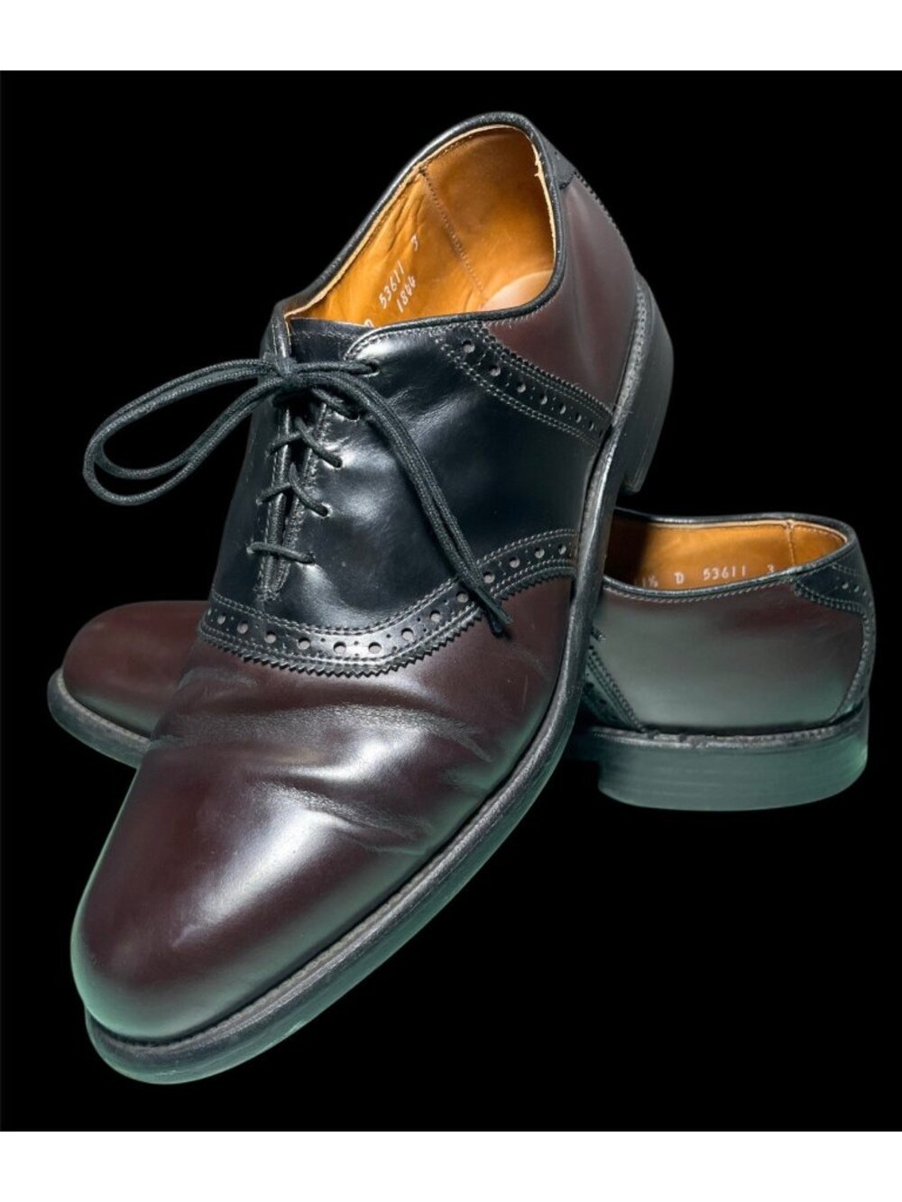 Allen Edmonds Mens Shelton Oxford Dress Shoes Made In USA Size 11.5 D